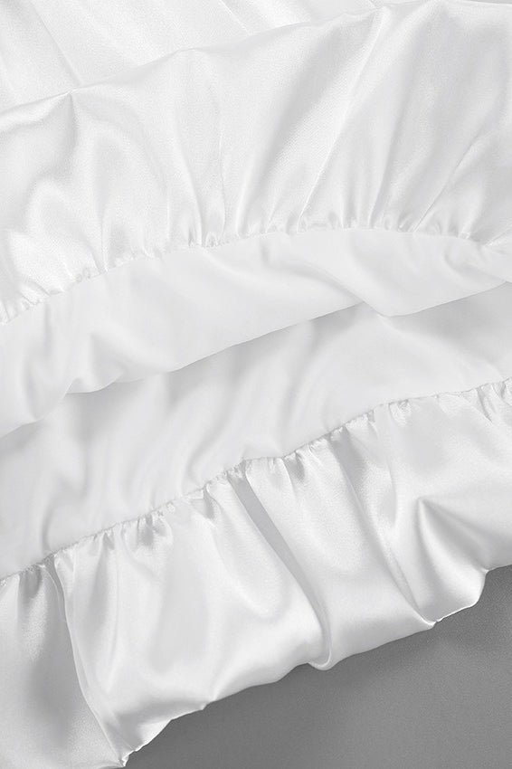 Elegant Satin Bubble Boho Dress