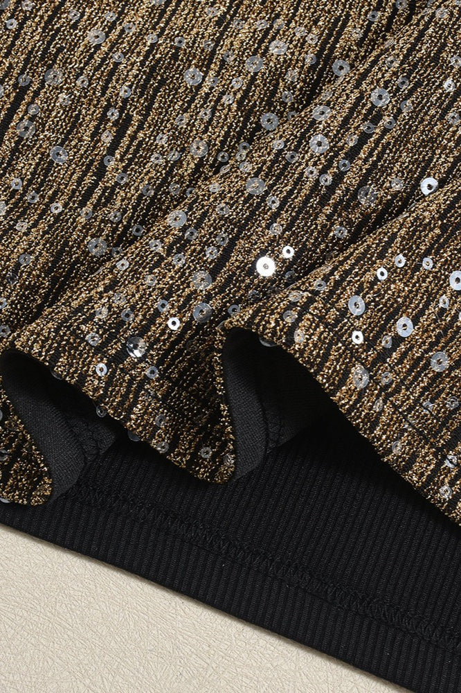 Sequin Strapless Bodycon Mini Dress