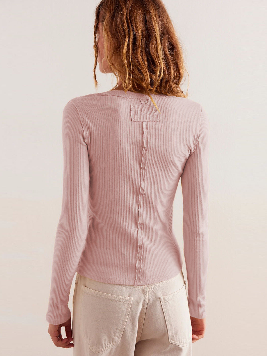 Buttoned Ribbed Knit Cardigan 15