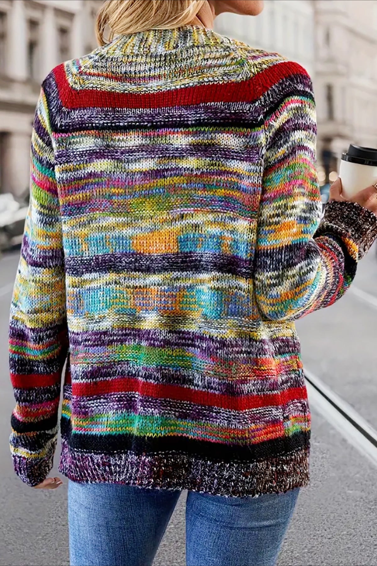 Chic Vintage Striped Long Sleeve Knit Cardigan for All Occasions