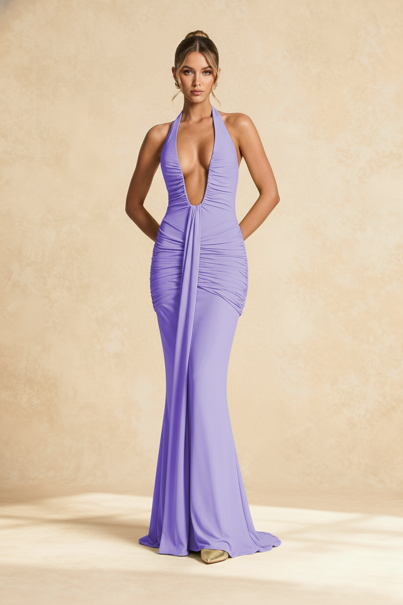 Aster Maxi Dress - Purple