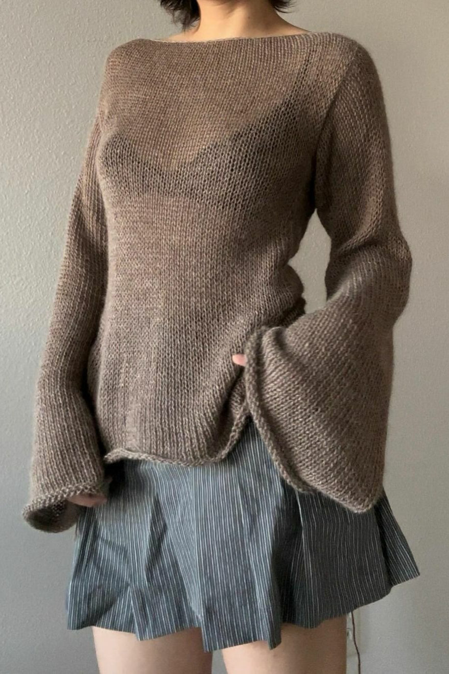 Sexy Backless Knit Sweater