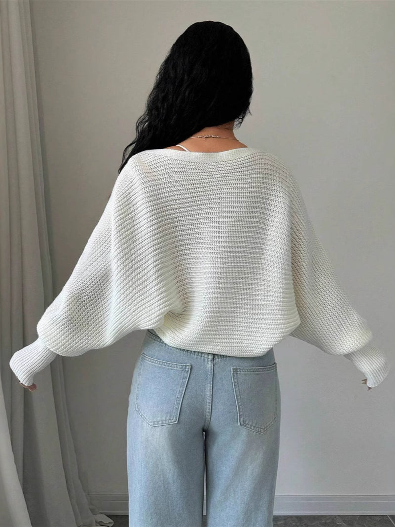 Chic Loose Fit Knit Shrug Cardigan for Effortless Style