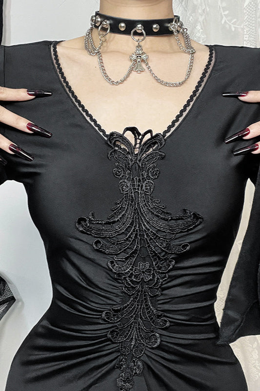 Slim Fit Dark Gothic Dress