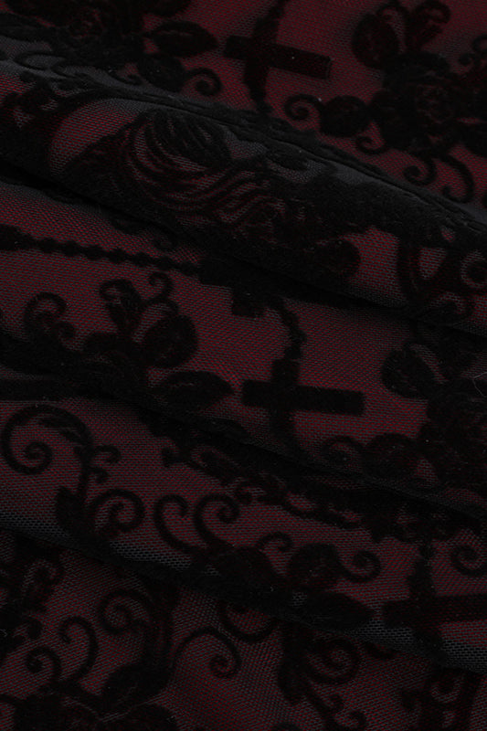 Spliced Strap Gothic Dress