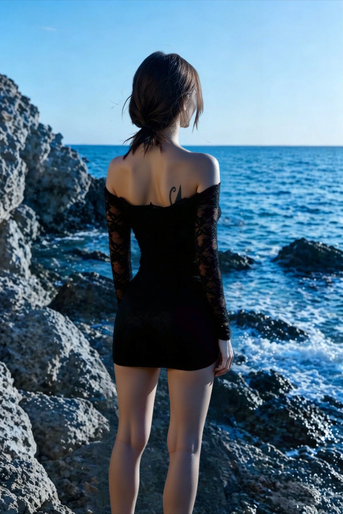 Off-the-Shoulder Lace Dress
