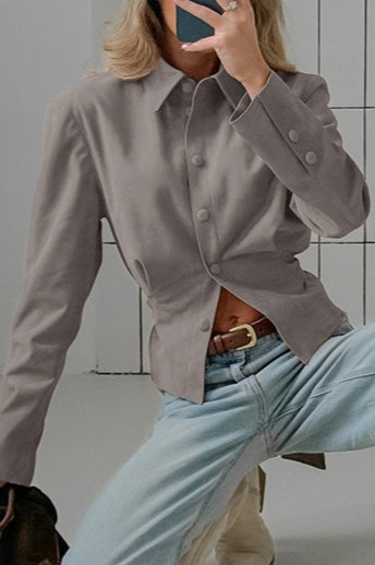 Vintage Suede Lapel Jacket