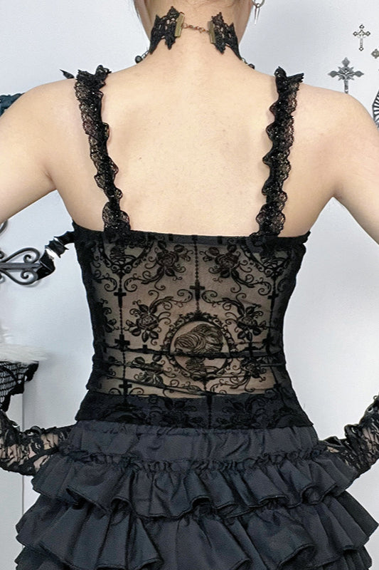 Dark Gothic Slim Fit Corset - Fashionpara