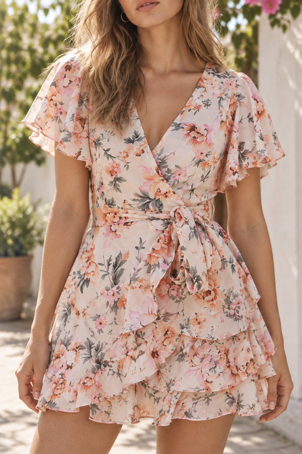 Short Sleeve Stripe Dress