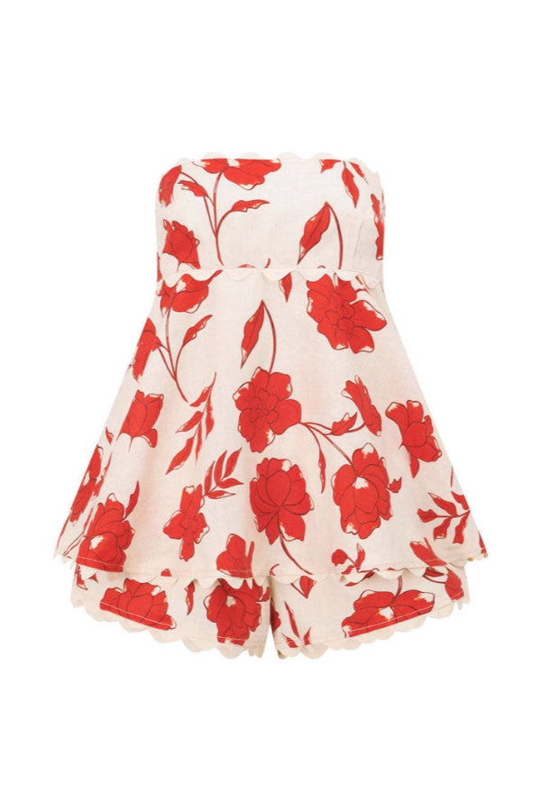 Fashionable and versatile lace linen fashion Mini Dress - Fashionpara