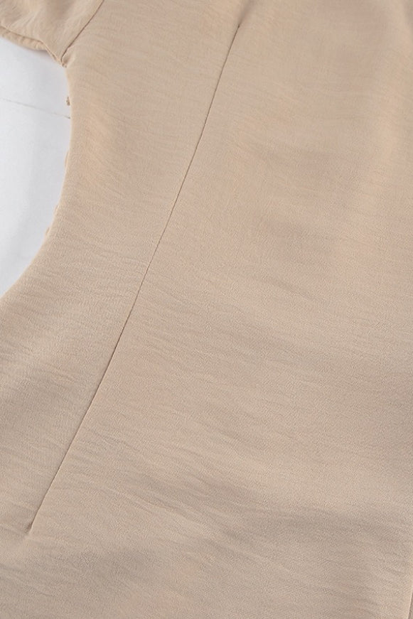 Collared Long Sleeve Button-Front Wrap Shirt Mini Dress 7