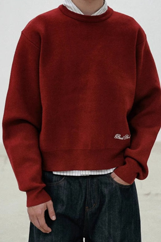 Casual Vintage Crew Neck Sweater 6