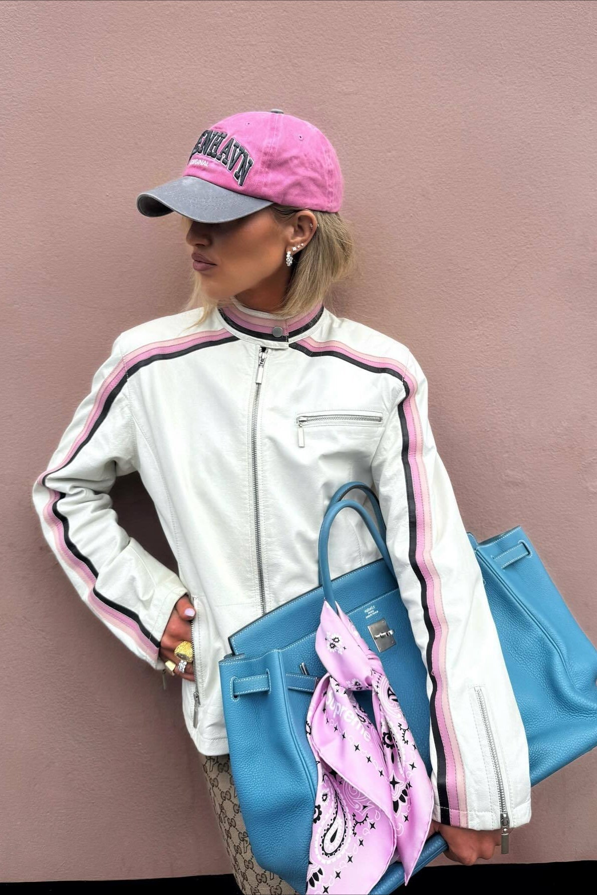 Colorblock Panel Faux Leather Coat for Stylish Comfort