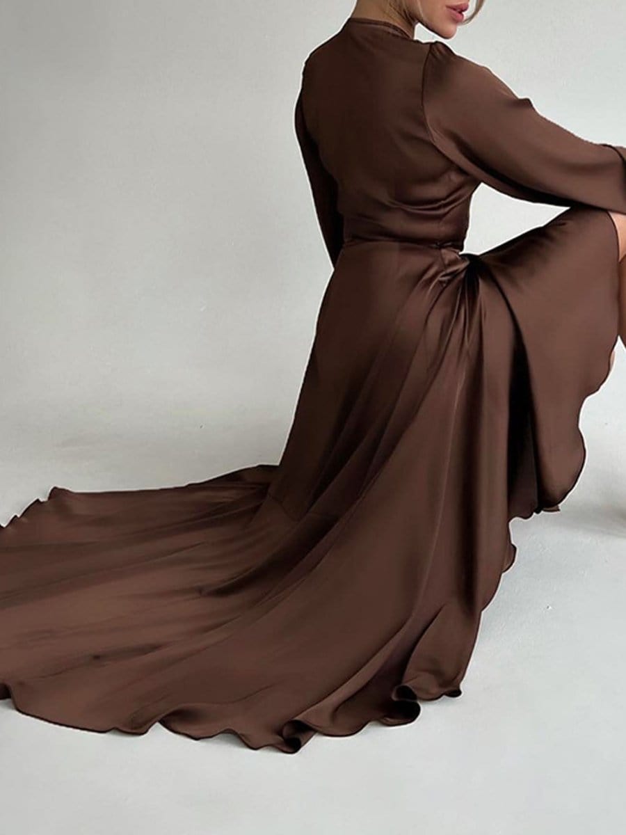 Asymmetrical Midi Dress - Fashionpara