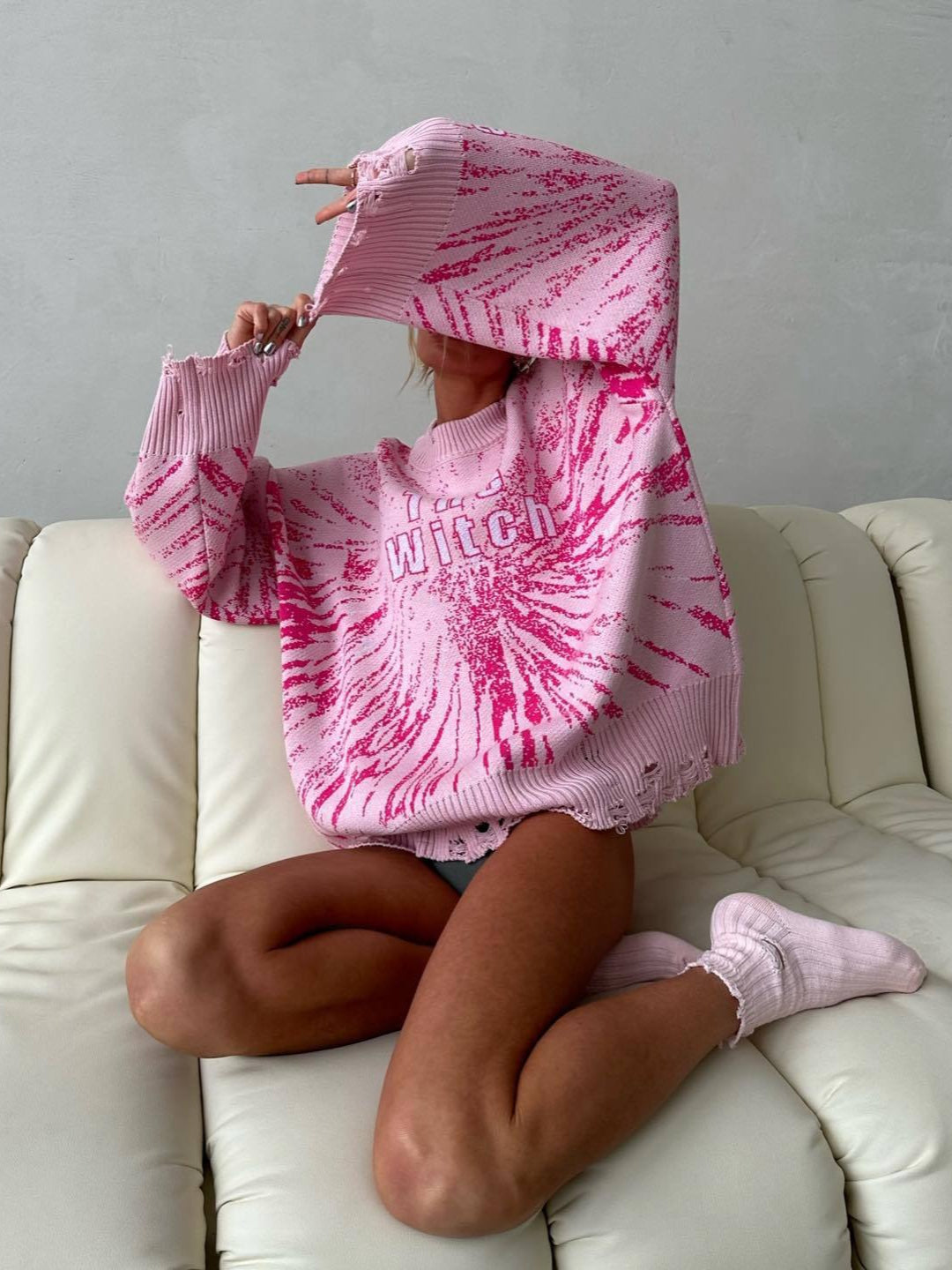 Sophisticated Contrast Knit Pullover Sweater for All Occasions