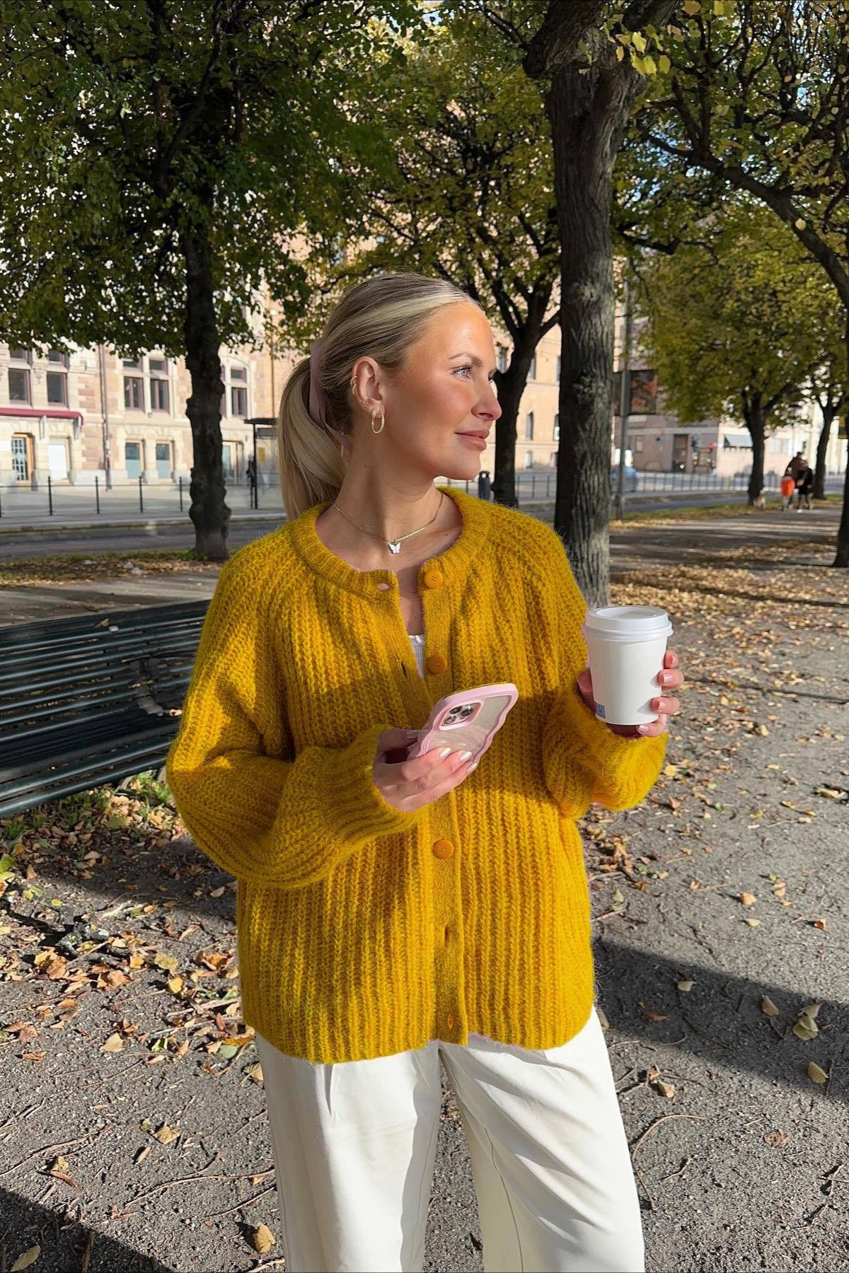 PrincessAce Solid Knit Long Sleeve Cardigan for Elegance