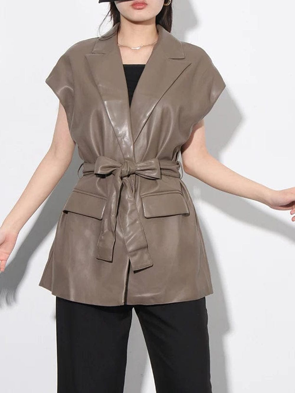 Sleeveless Casual Jacket - Fashionpara