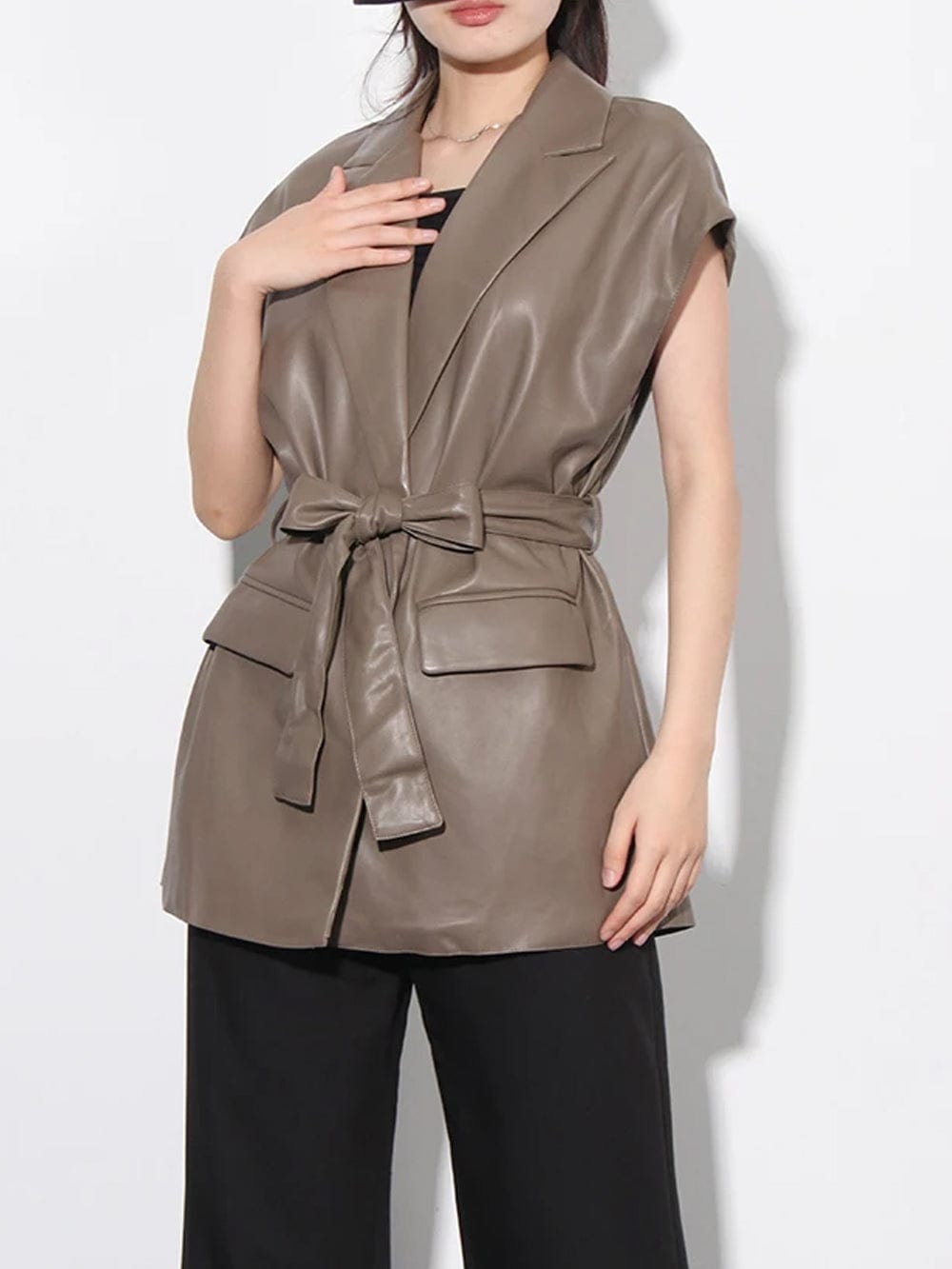 Sleeveless Casual Jacket - Fashionpara