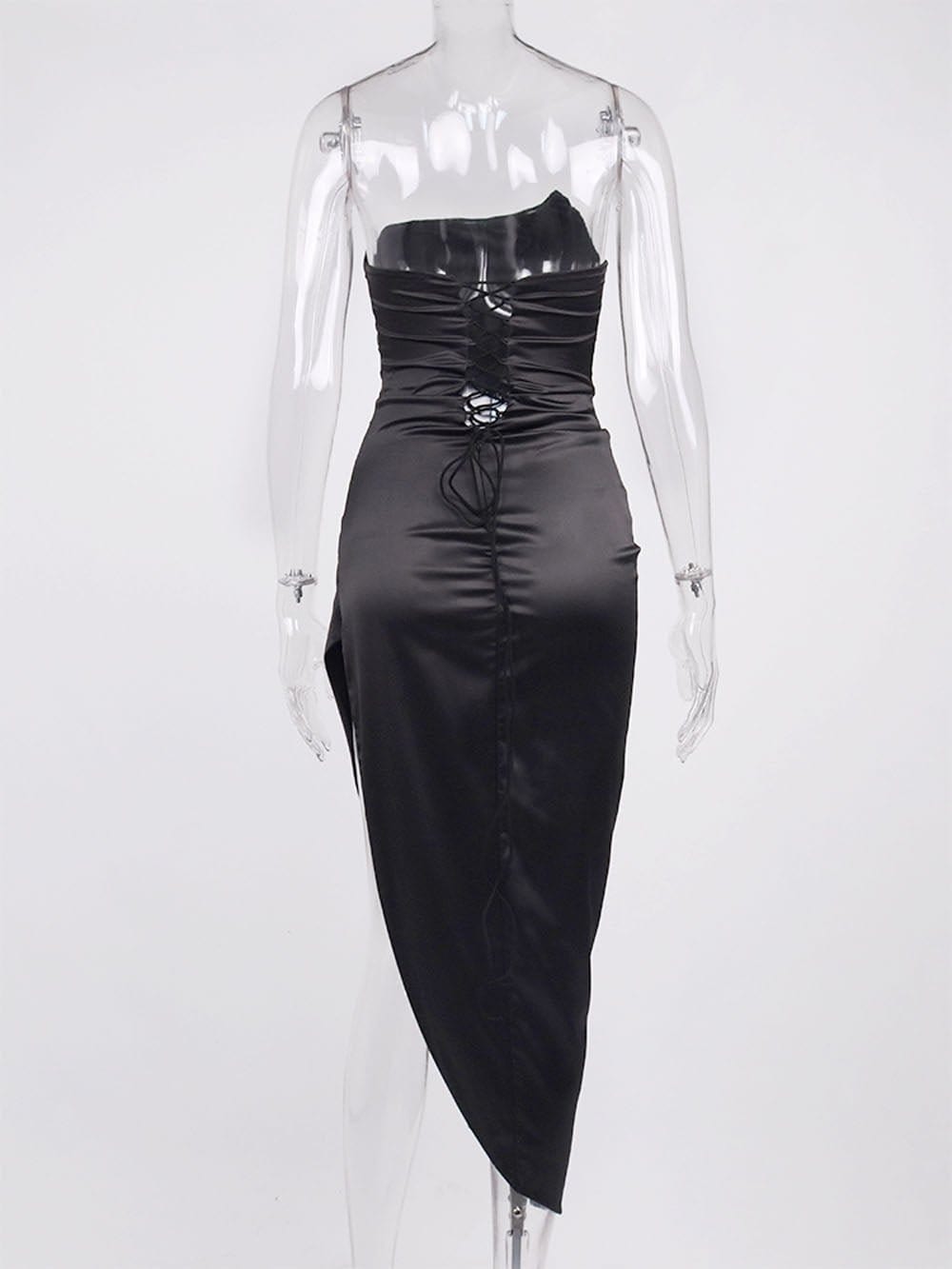 Strapless Midi Dress - Fashionpara