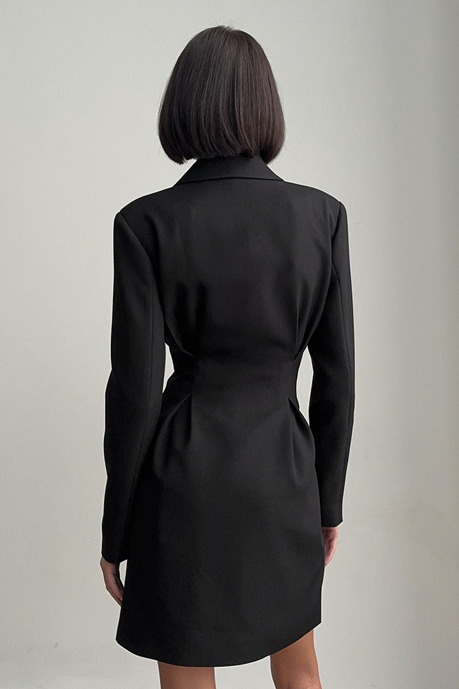 Fitted Blazer Midi Dress