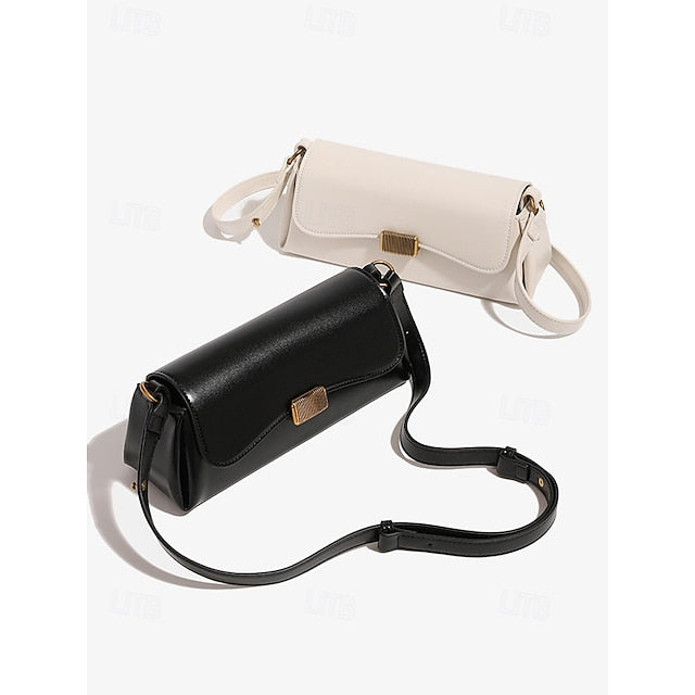 Shopping Daily Baguette PU Tote Office Leather Bag