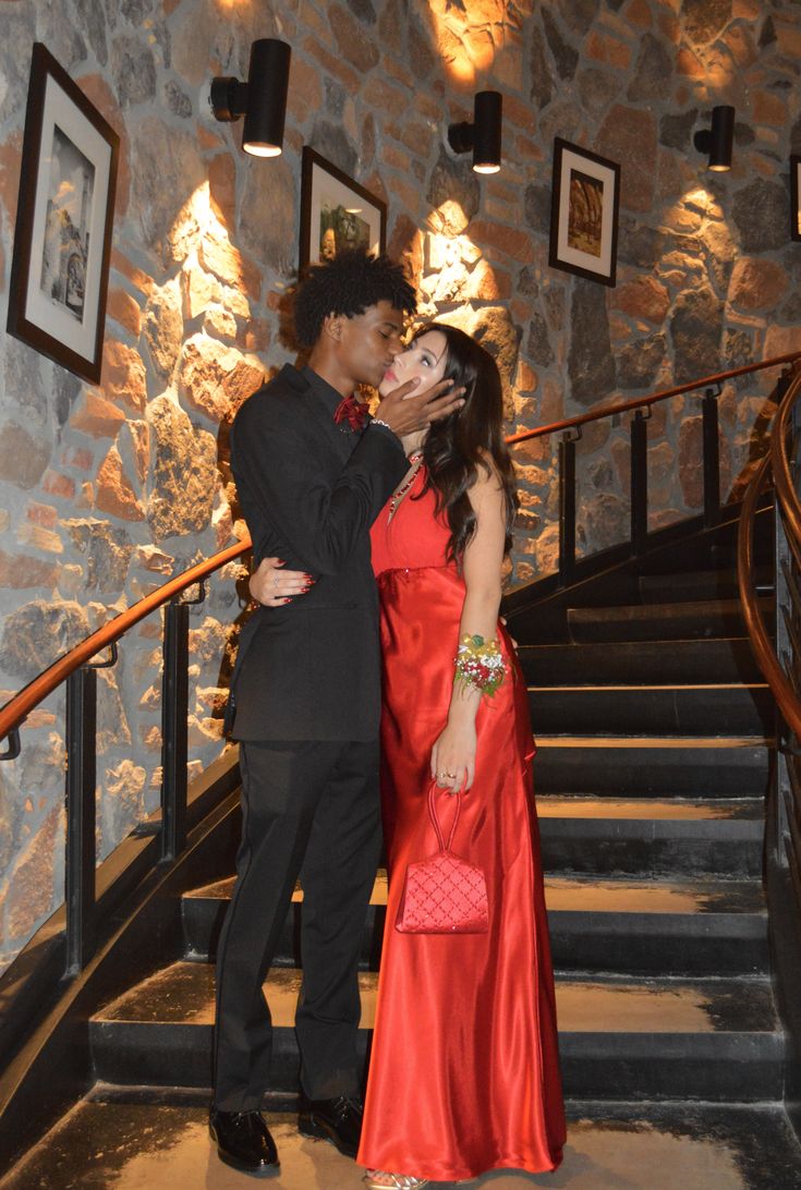 V Neck Red Prom Dress Formal Graduation Party Dress - Fashionpara