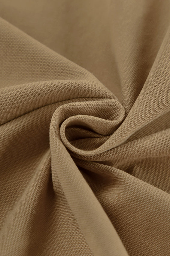 Elegant Brown PU Spliced Coat for Stylish Comfort and Durability