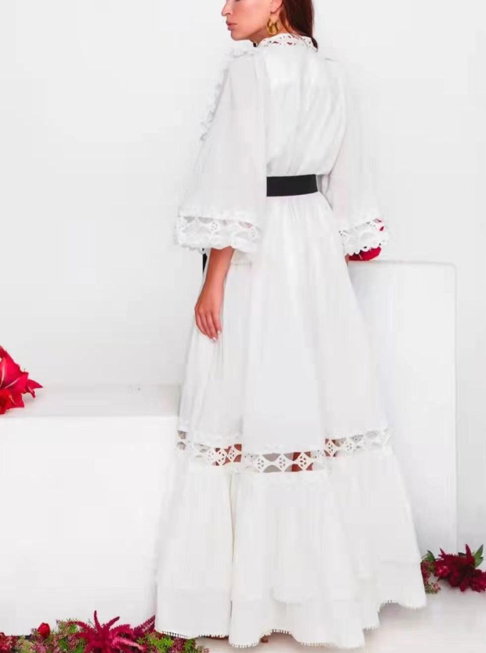 KittenAlarm - Aiken Belted Maxi Dress