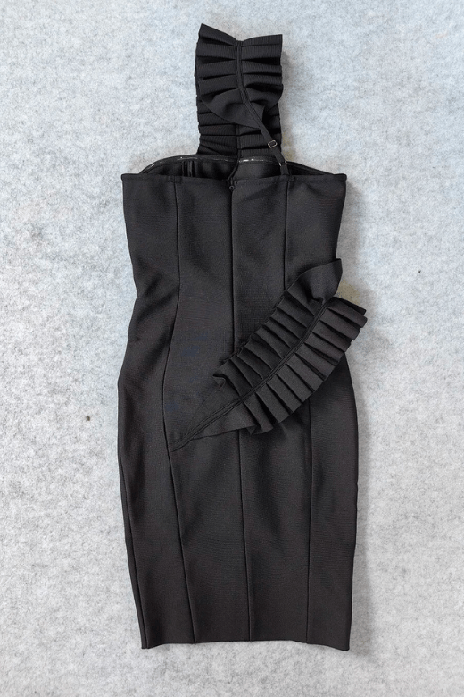 Aimee Bodycon Dress - Classic Black - Fashionpara