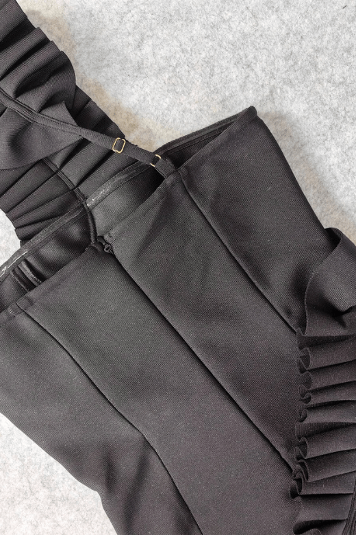 Aimee Bodycon Dress - Classic Black - Fashionpara