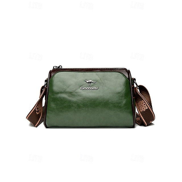 Crossbody Vintage Shoulder Bag Faux Leather