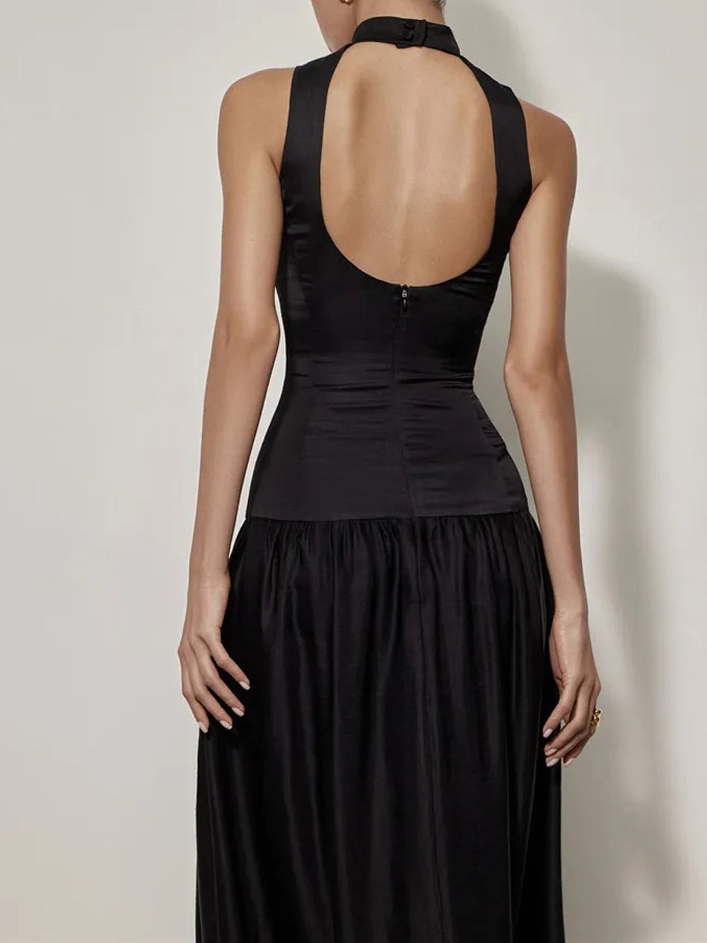 Backless Sleeveless Maxi - Fashionpara