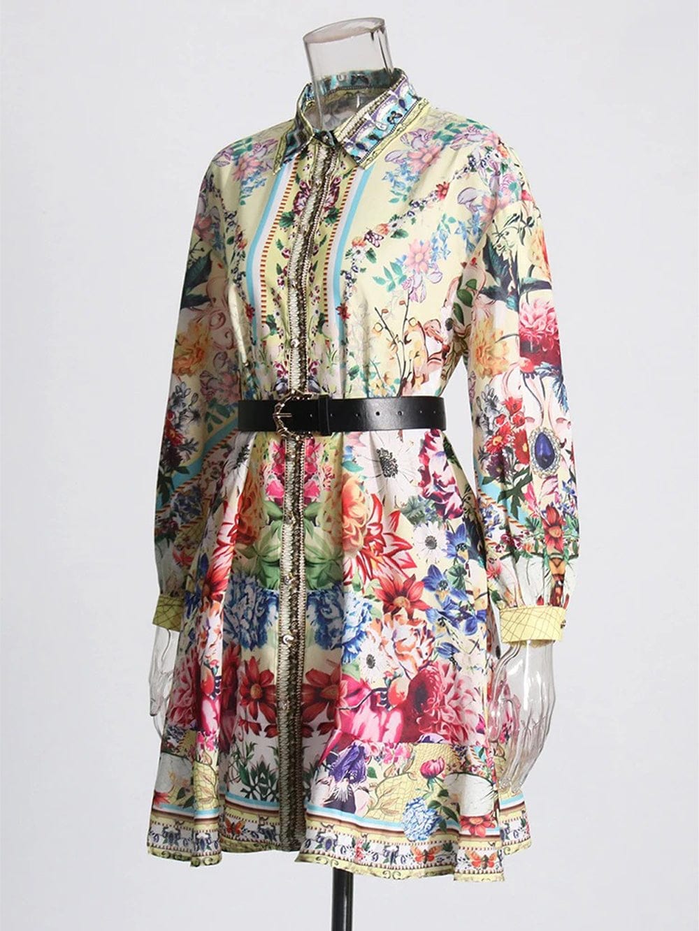 Belt Mini Dress - Fashionpara