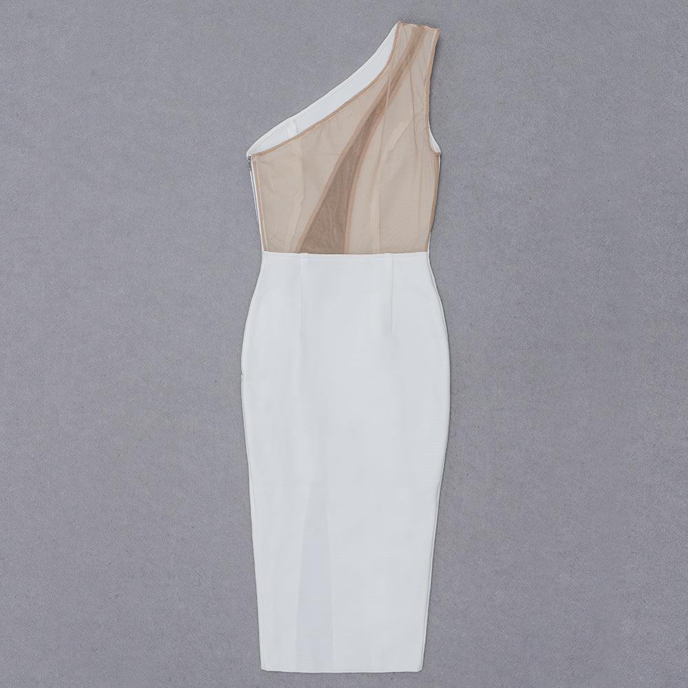 KittenAlarm - Amaia Asymmetric Insert Mesh Dress