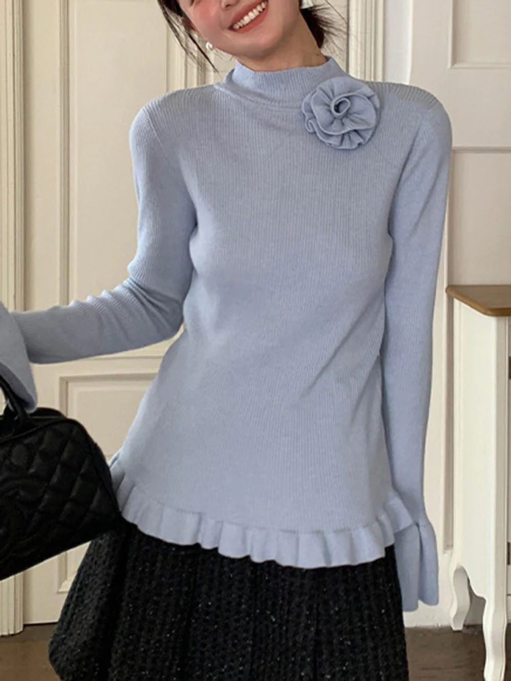 Knitted Pullover Sweater - Fashionpara
