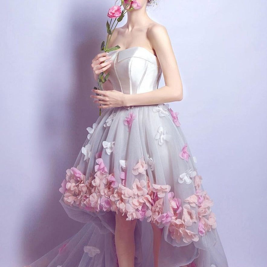 KittenAlarm - Armina Strapless Floral Dress