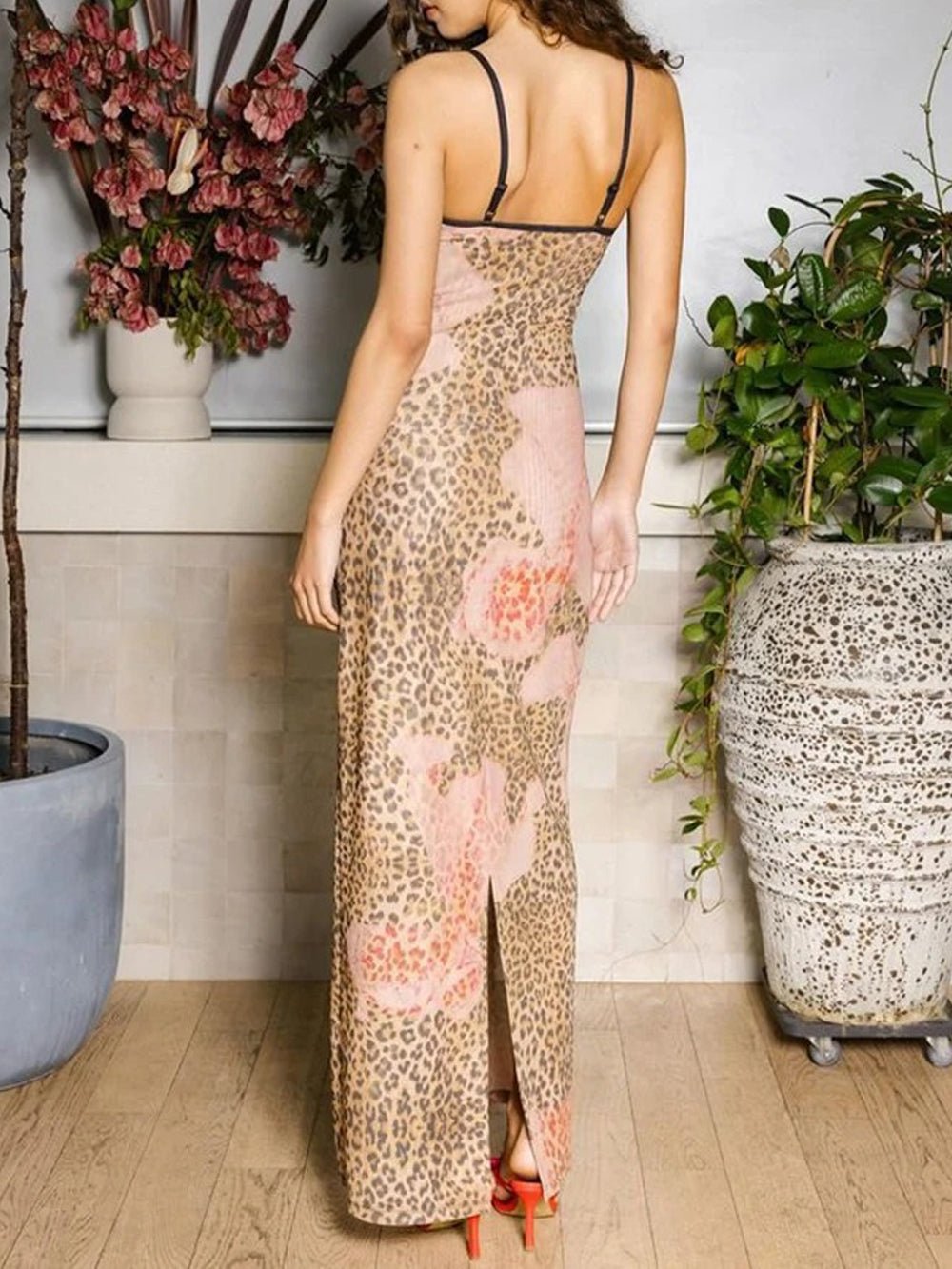 Backless Maxi Dress - Fashionpara