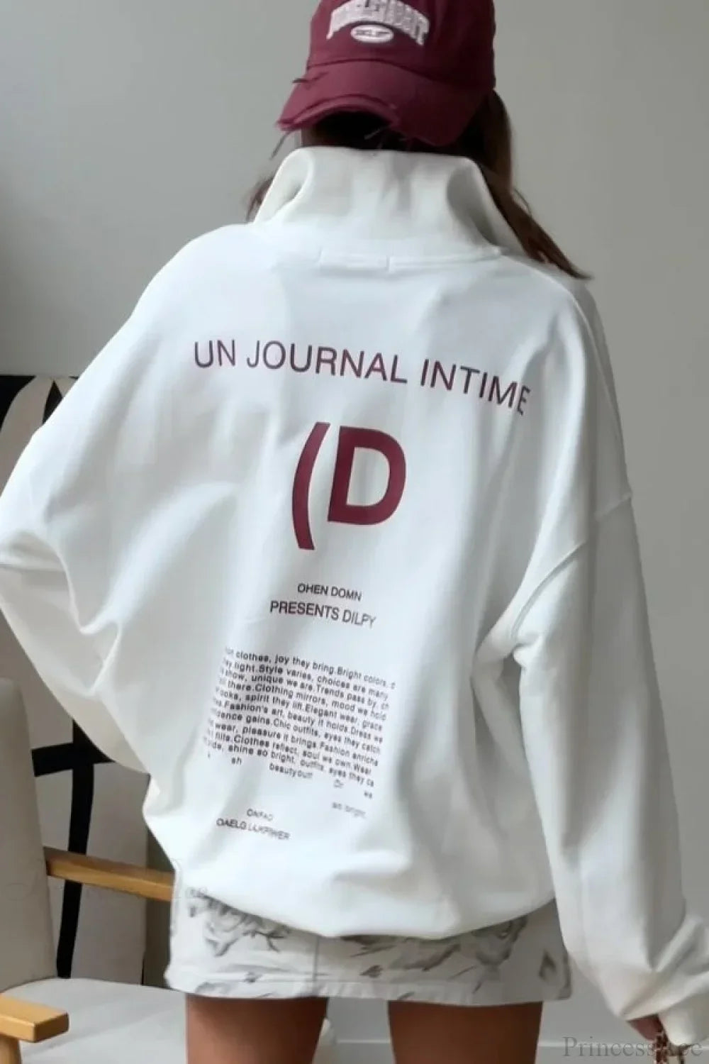 Athletic Color Block Letter Print Casual Sweatshirt 3