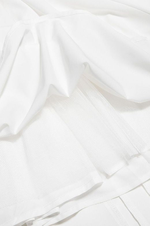Austen Bodycon Midi Dress - Pearl White - Fashionpara