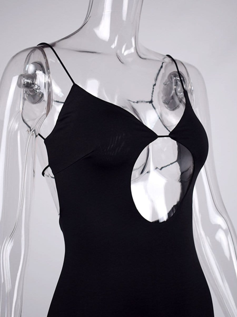 Hollow Out Backless - Fashionpara