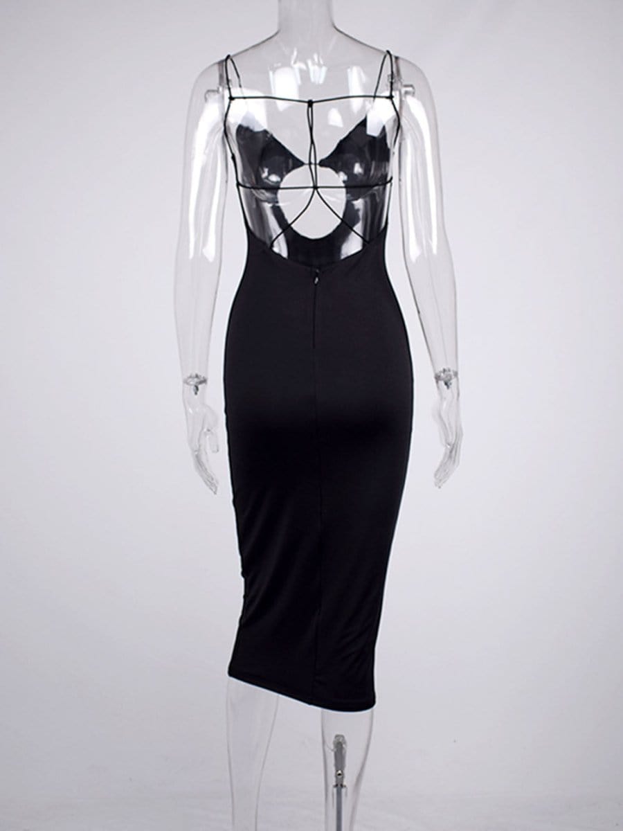 Hollow Out Backless - Fashionpara