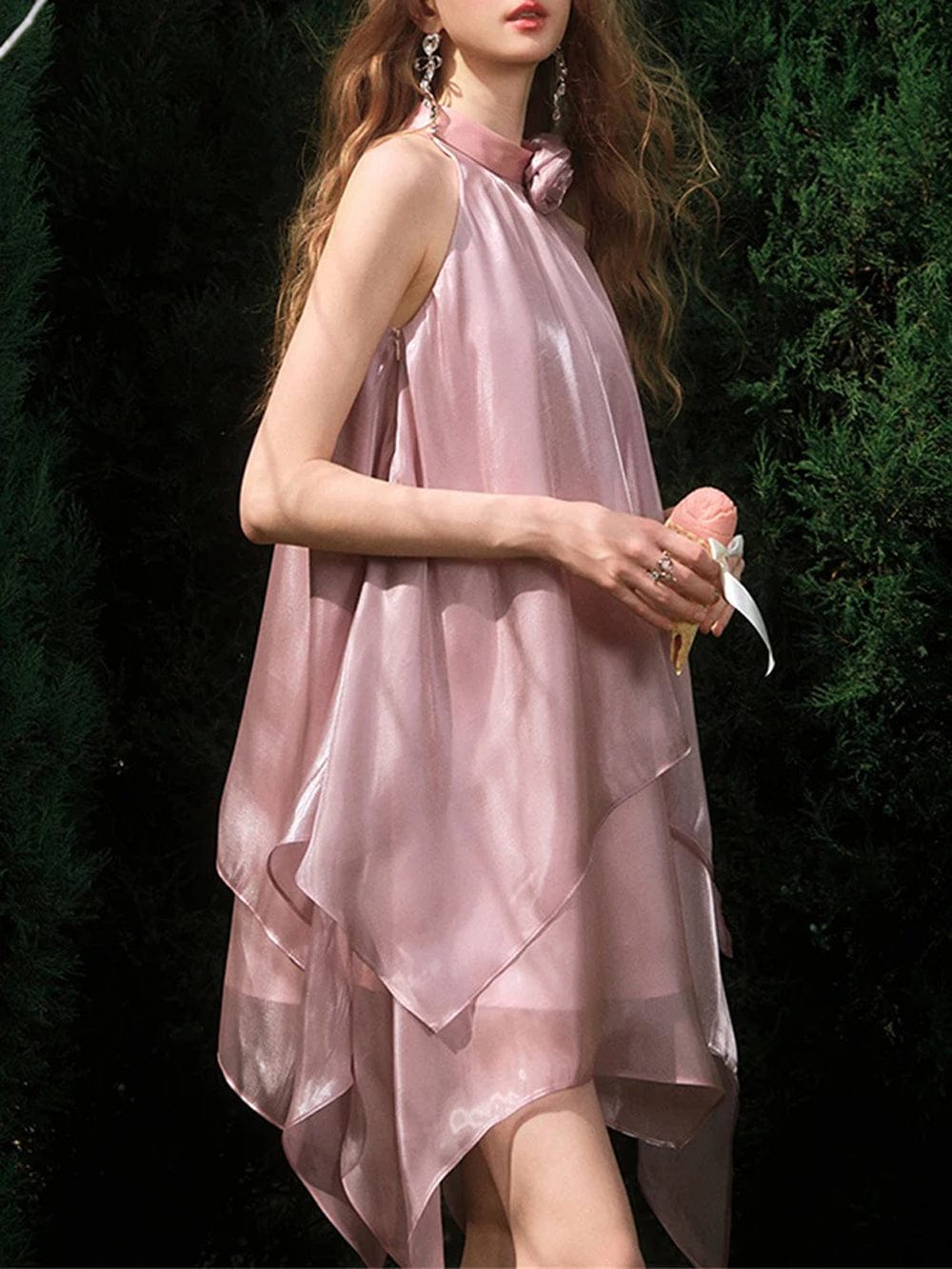 Appliques Sleeveless Mini - Fashionpara