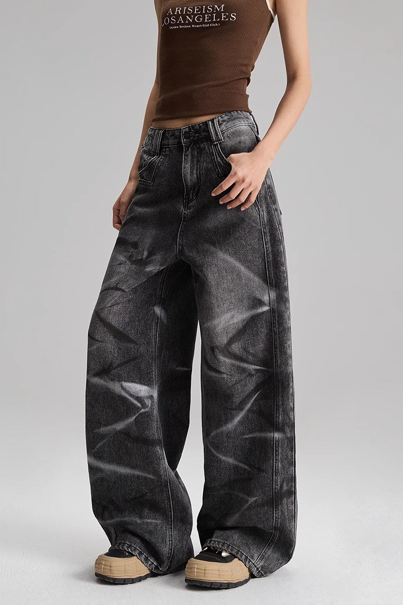 Loose Fit Straight Denim Jeans