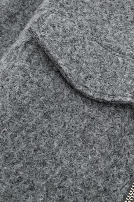 Elegant Tweed Crop Coat for Effortless Street Style