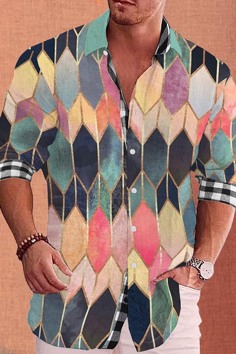 Men's Cotton&Linen Long-Sleeved Fashion Casual Shirt - Fashionpara