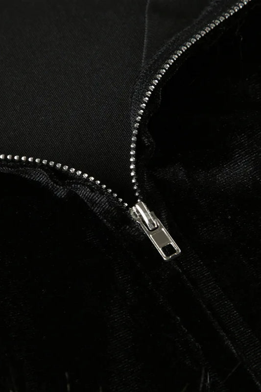 Gothic Velvet Streetwear Hoodie