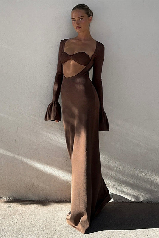 Knit Sexy Cutout Bodycon Party Dress
