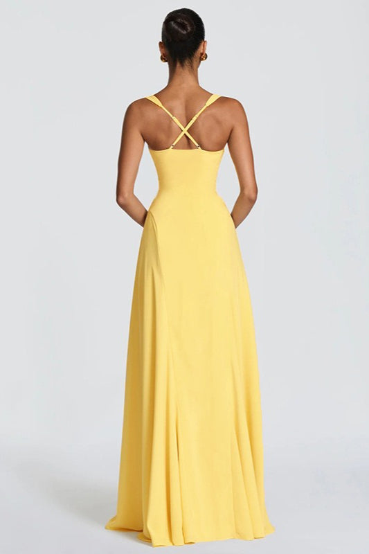 Sweetheart Neck Fit and Flare Maxi Gown 4