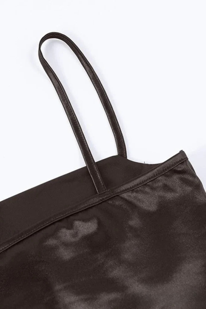 Cropped Sequin Graceful Halter Corset Top