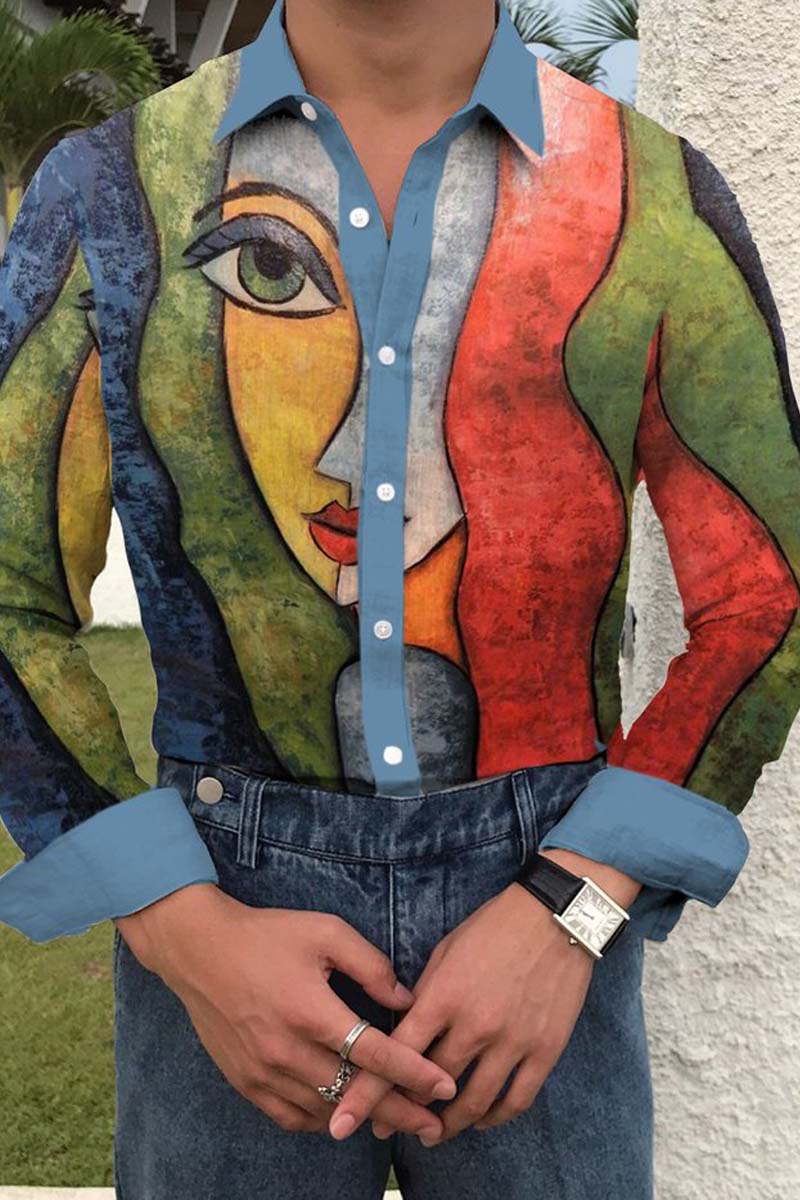 Men's Cotton&Linen Long-Sleeved Fashion Casual Shirt - Fashionpara